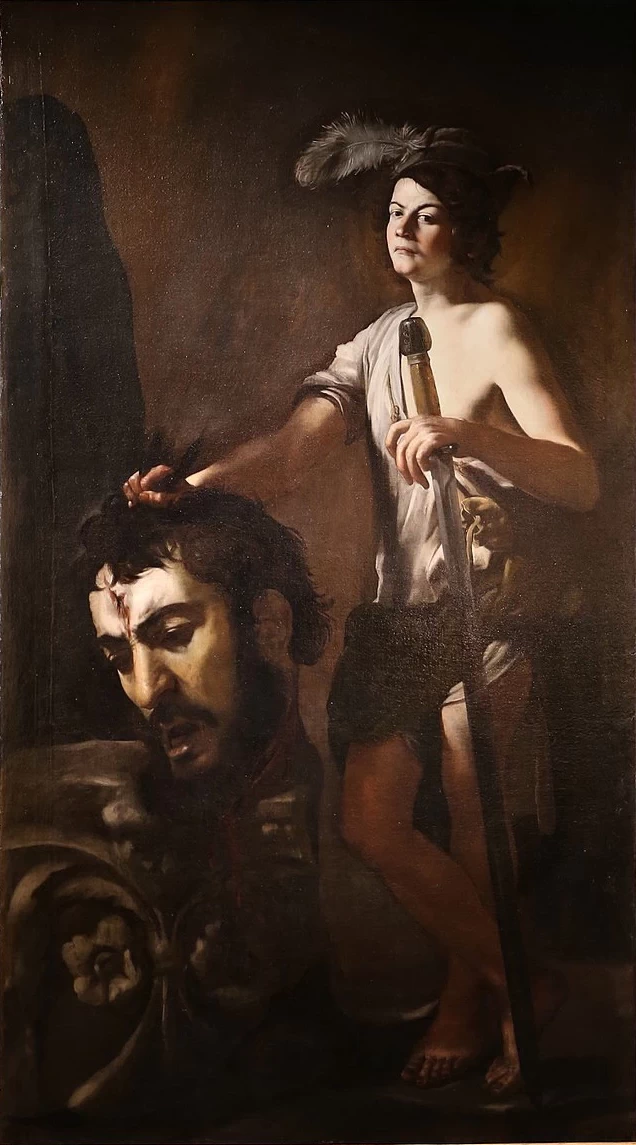 Davide con la testa di Golia - Villa Borghese, Roma